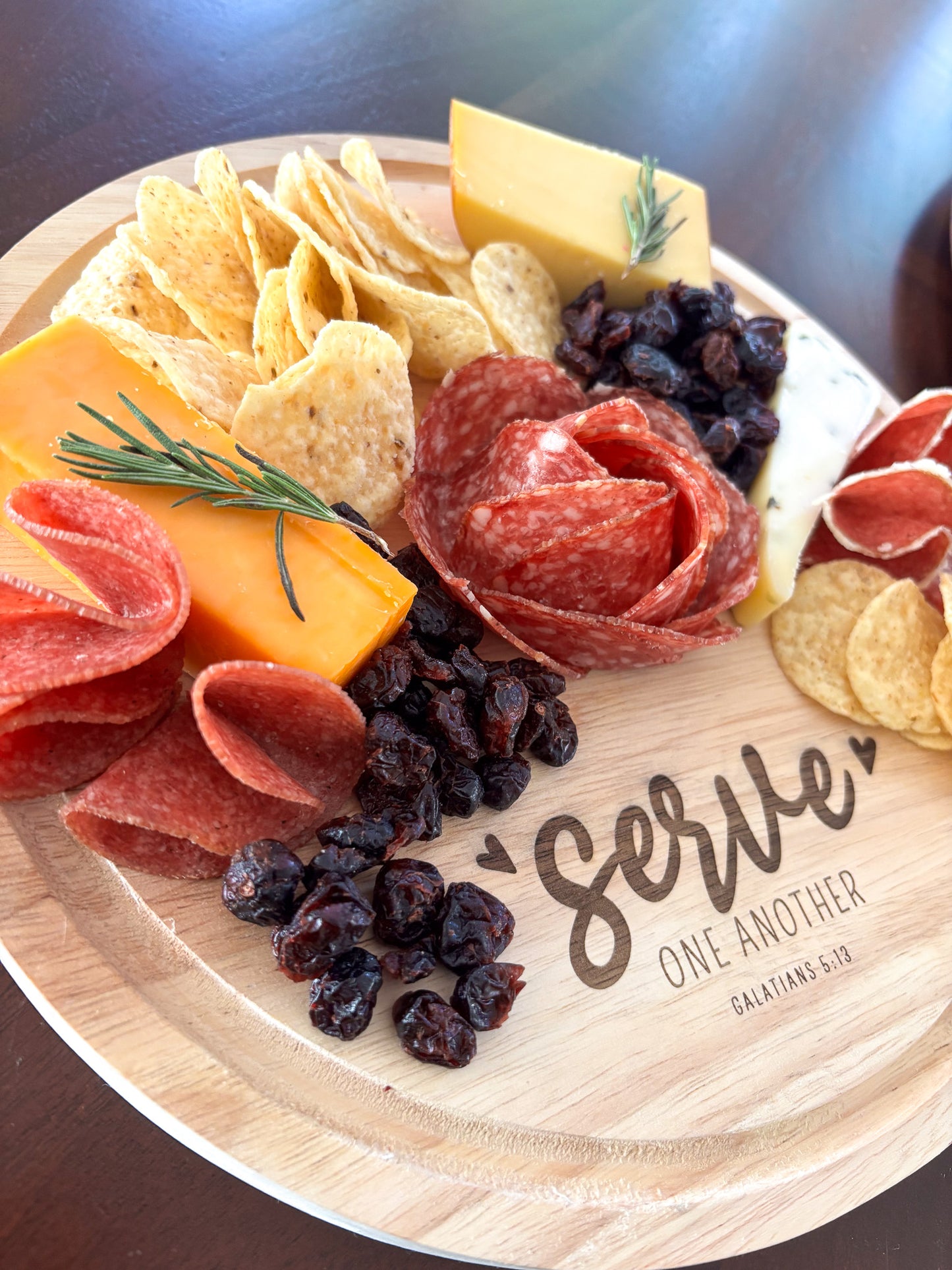 "Serve One Another" wooden board