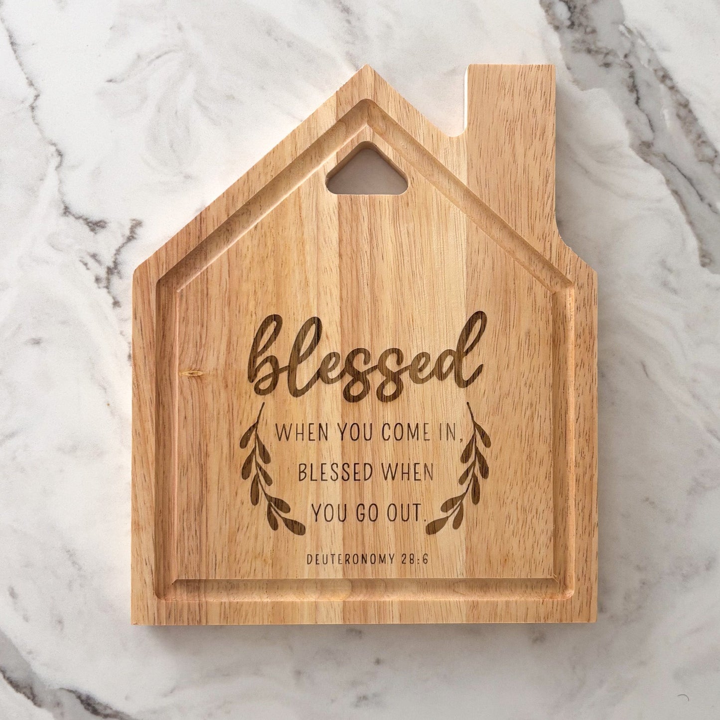 "Blessed" wooden board