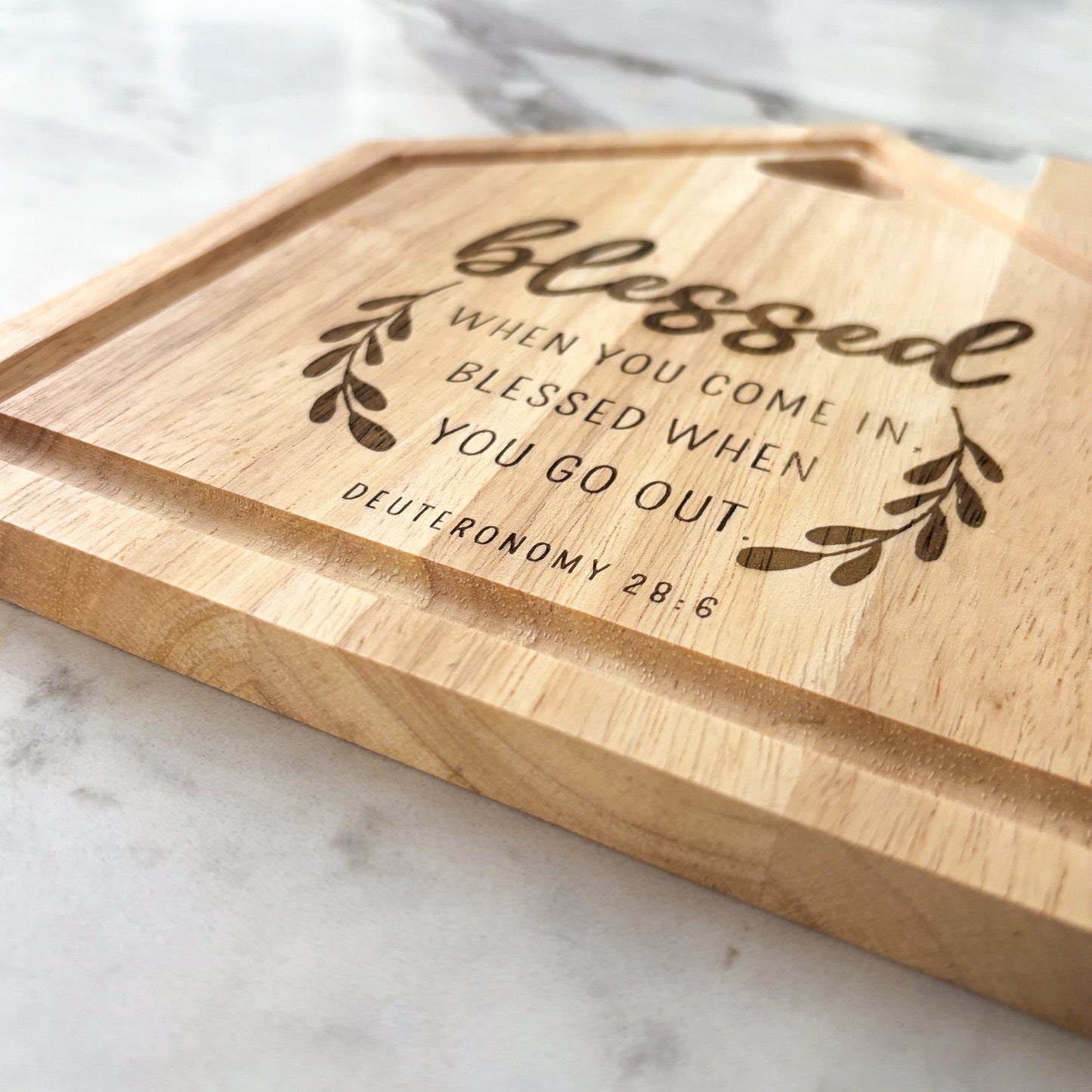 "Blessed" wooden board