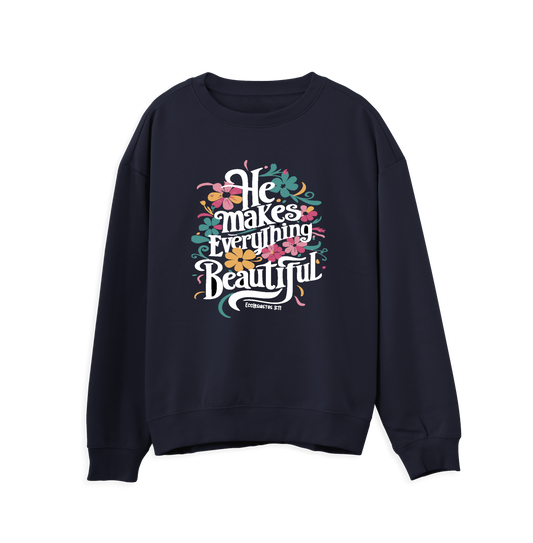Everything Beautiful sweatshirt - Navy blue