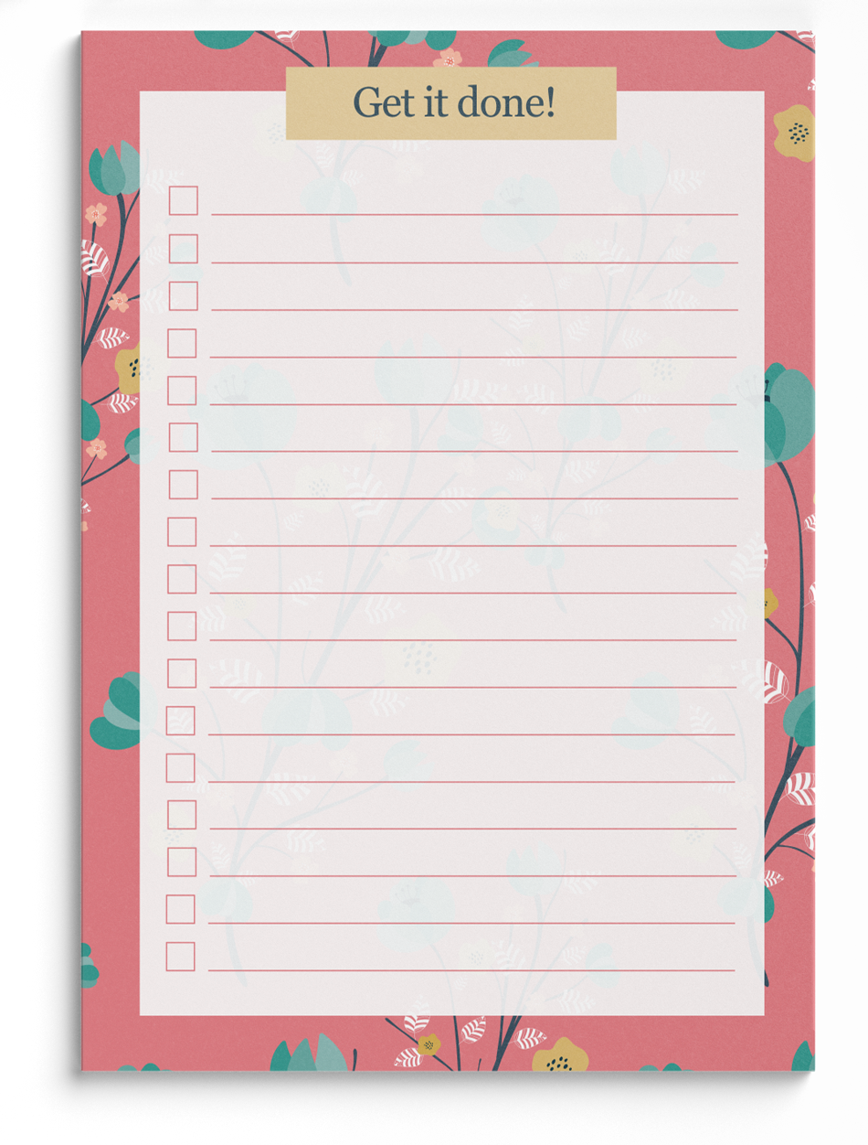 To-do list notepad